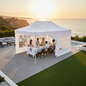 10x20 canopy with 3 side walls and zipper door