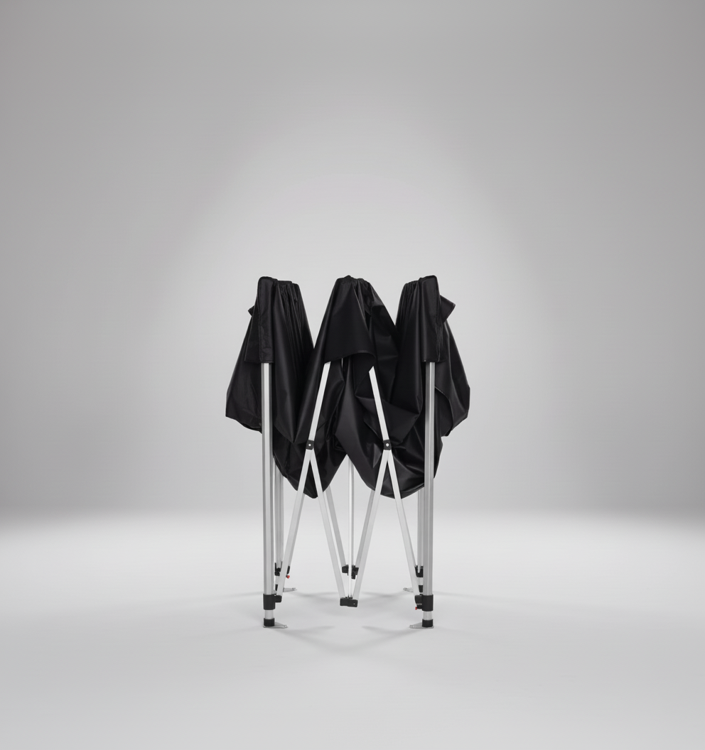 10X15 Feet Canopy Black With Streel/Aluminum Frame