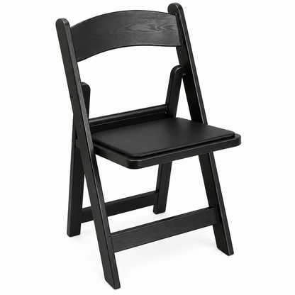 Hercules Series Resin Folding Chair – Black