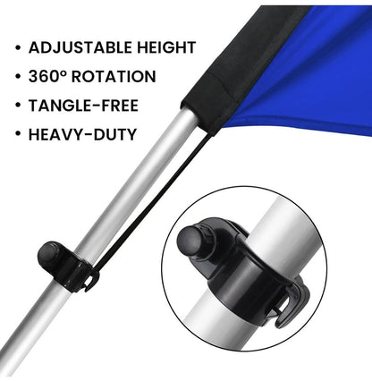 15FT Tall Aluminum Feather Flag Pole Kit (Flag not Included)