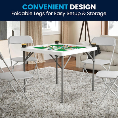 34.5″ Square Folding Card Game Table