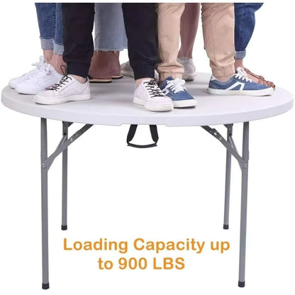 6 Feet Round Non-Folding Table – White