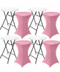 4 bar tables 32 inch and 4 table cover spandex bundle package deal