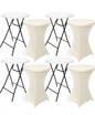 4 bar tables 32 inch and 4 table cover spandex bundle package deal