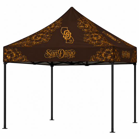 10x10 ft San Diego Simple Push Straight Leg Canopy