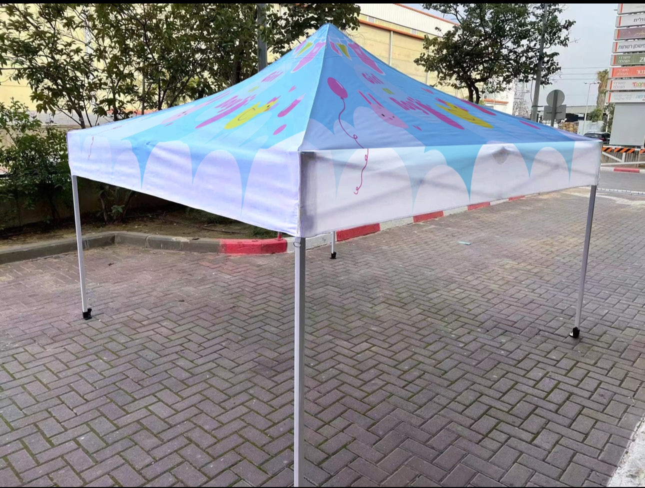10×10 ft Printed Pop-Up Canopy Tent