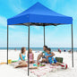 6.5’x6.5′ Pop-60.00Up Canopy Tent with White Frame