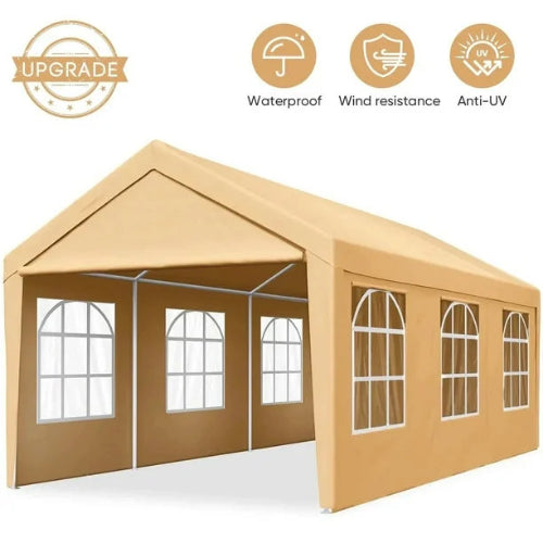 10×20 Ft Heavy-Duty Outdoor Canopy with Removable Sidewalls