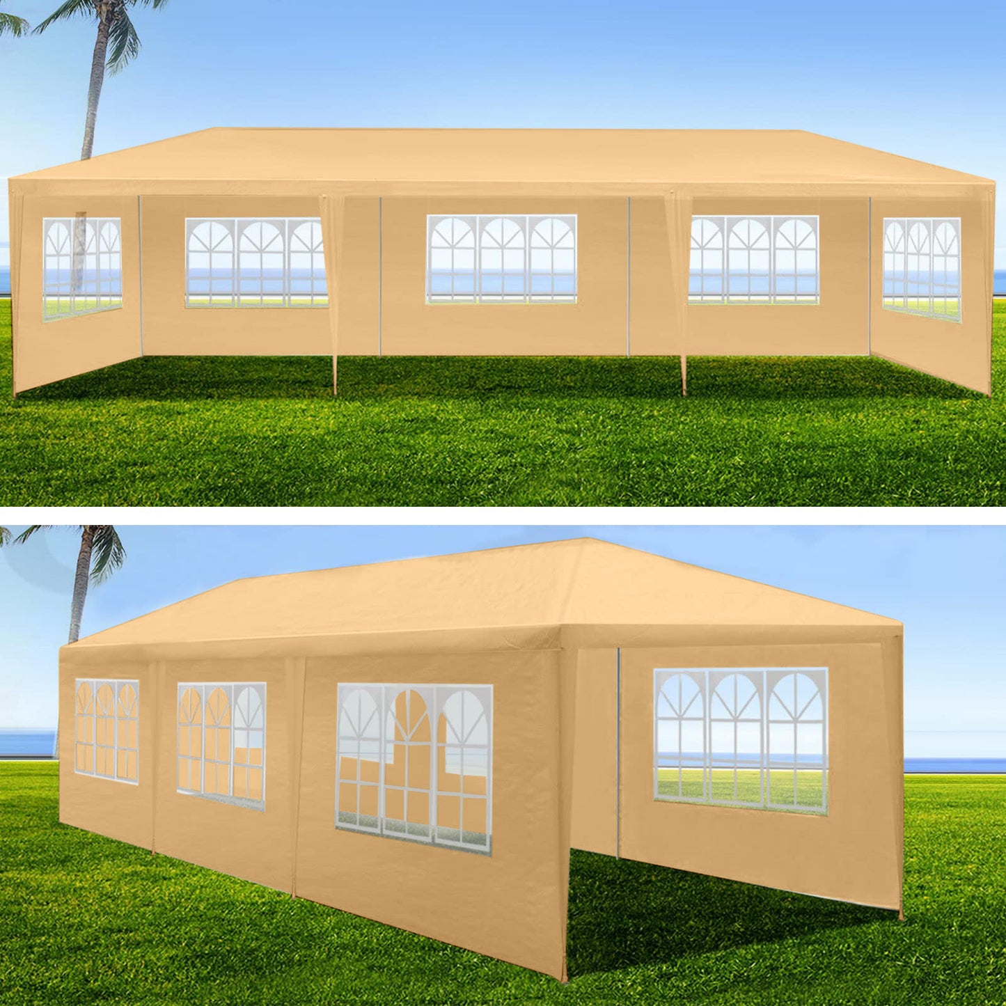 Outdoor Event Canopy Tent with Sidewalls & Windows