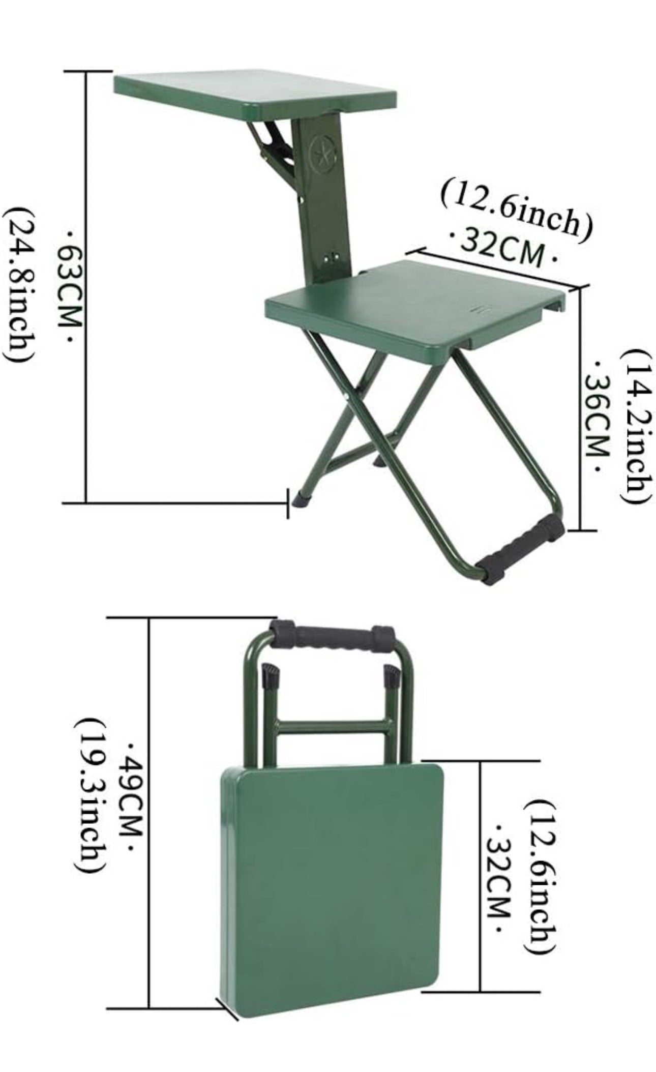 Multifunctional Folding Writing Chair