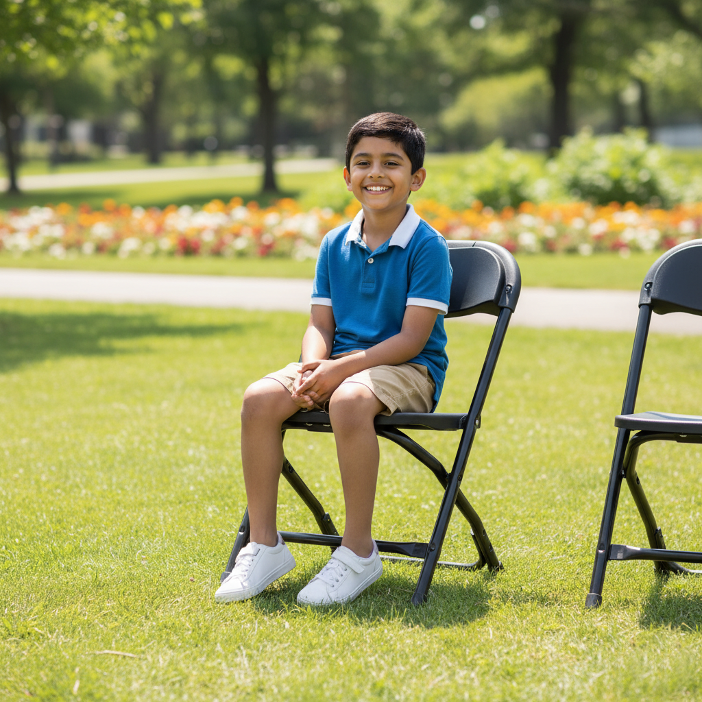 Kids Plastic Folding Chair