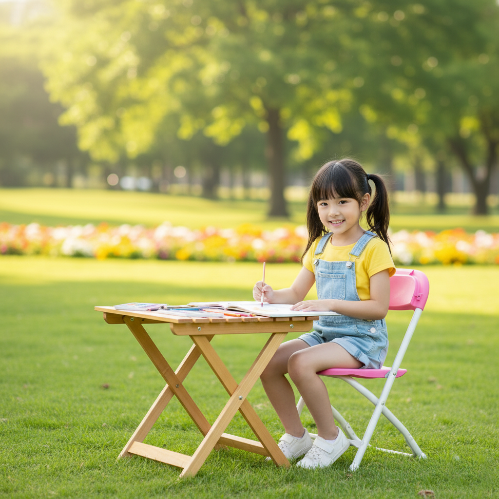 Kids Plastic Folding Chair