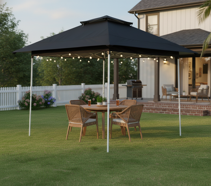 Outdoor Portable 10x10 ft Canopy Tent with Vented Top & Carry Bag