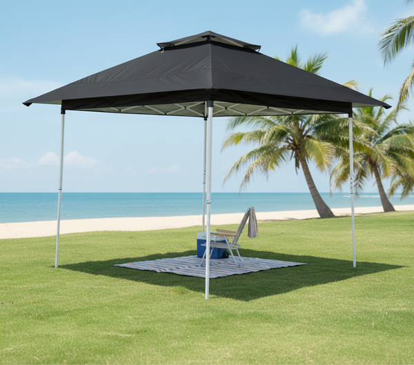 Outdoor Portable 10x10 ft Canopy Tent with Vented Top & Carry Bag