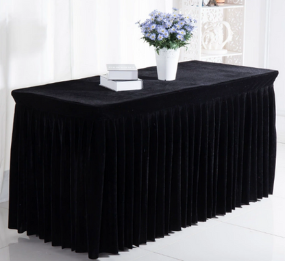 6 ft Rectangle  Table Cloth with Skirt