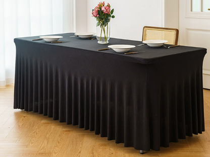 6 ft Rectangle  Table Cloth with Skirt