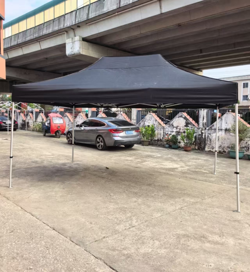 10X15 Feet Canopy Black With Streel/Aluminum Frame