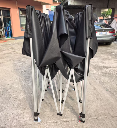 10X15 Feet Canopy Black With Streel/Aluminum Frame