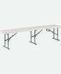 6ft Plastic Folding Bench – White