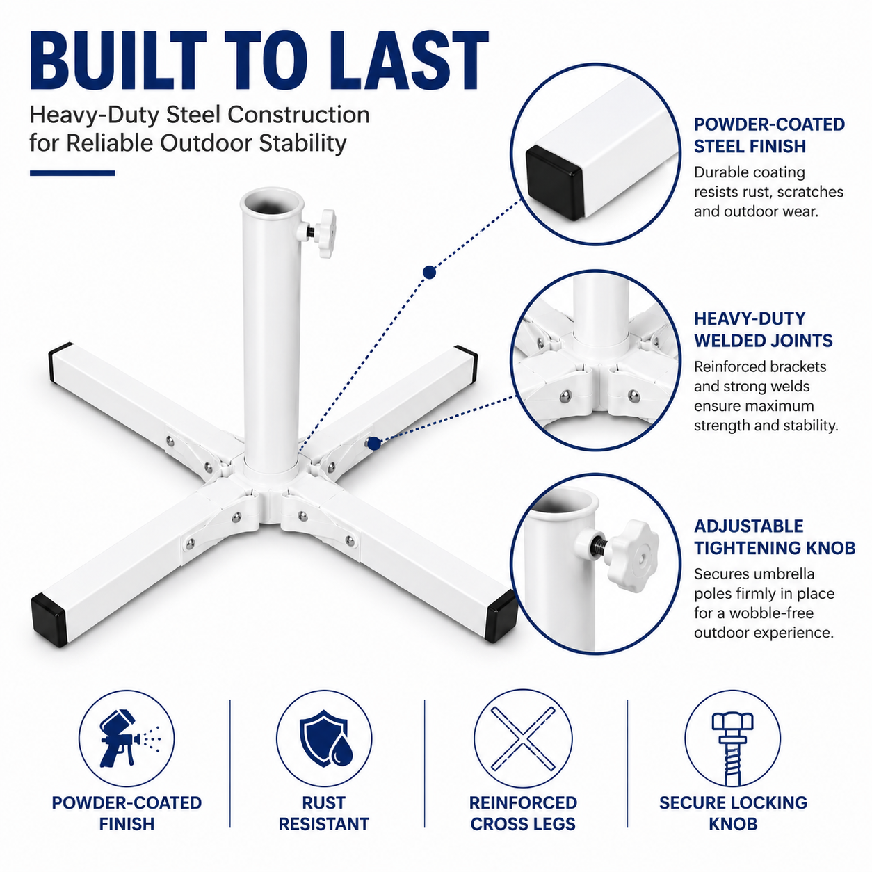 Umbrella Base Stand, 3 ft x 3 ft