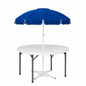 5ft Round Folding Table with Umbrella and Stand