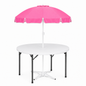 5ft Round Folding Table with Umbrella and Stand