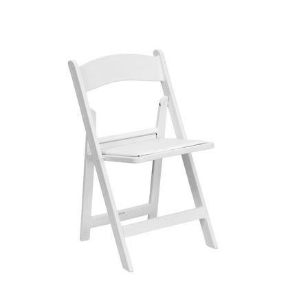 Hercules Series Resin Folding Chair – White