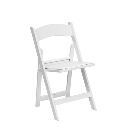 Hercules Series Resin Folding Chair – White