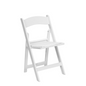Hercules Series Resin Folding Chair – White