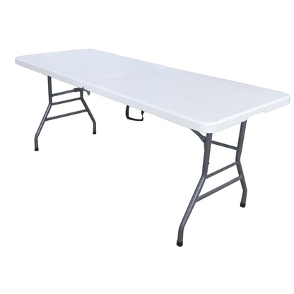 6ft Super Heavy Duty Plastic Folding Utility Table - White