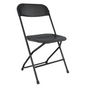 Party Series Plastic Folding Chair – Black