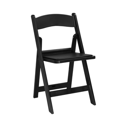 Hercules Series Resin Folding Chair – Black