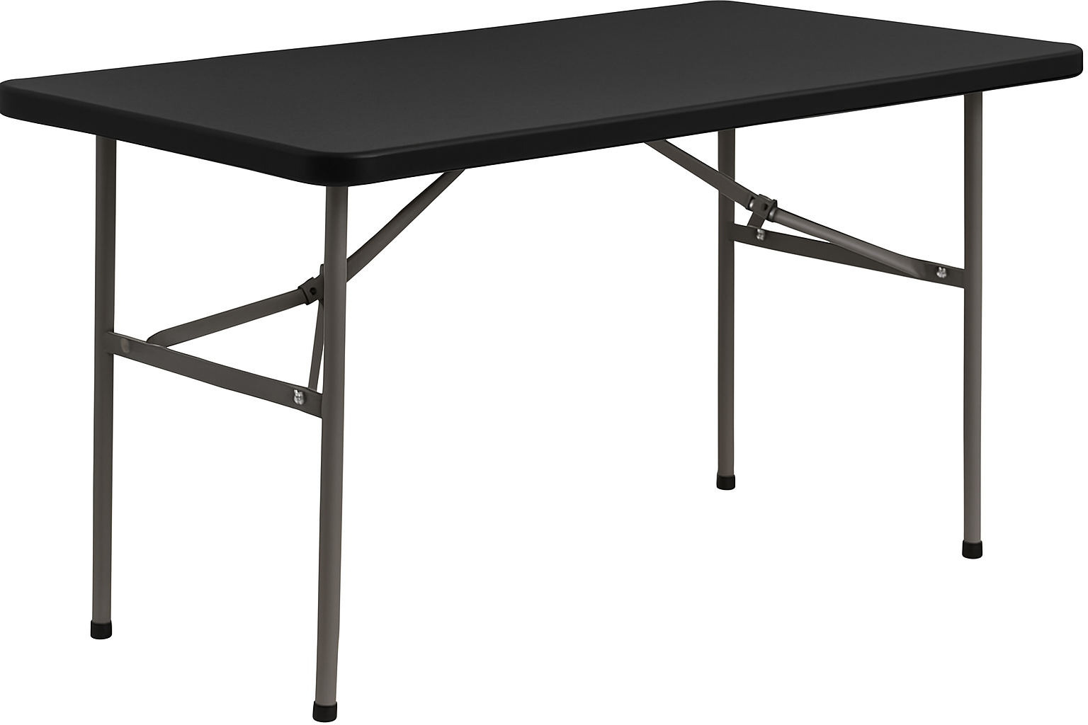4ft Non Folding Plastic Table - Black