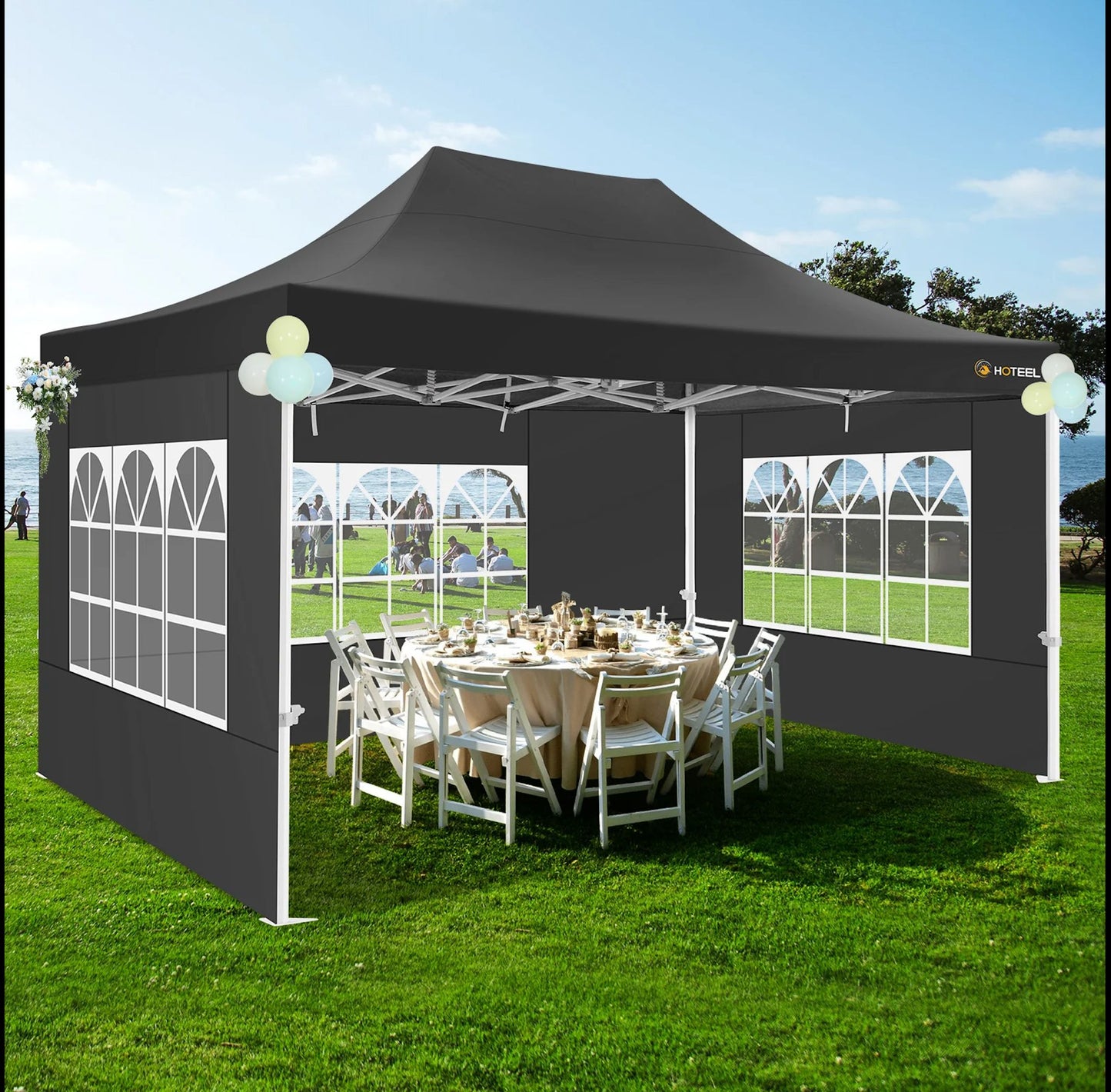 10x15 Pop-Up Canopy with 3 Side Walls