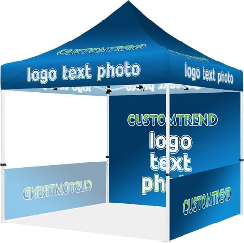 10×10 Ft Custom Printed Pop-Up Canopy Tent (Drop Mail or WhatsApp)