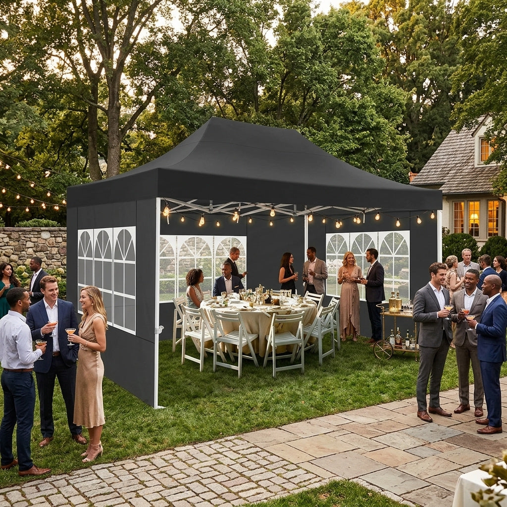 10x15 Pop-Up Canopy with 3 Side Walls