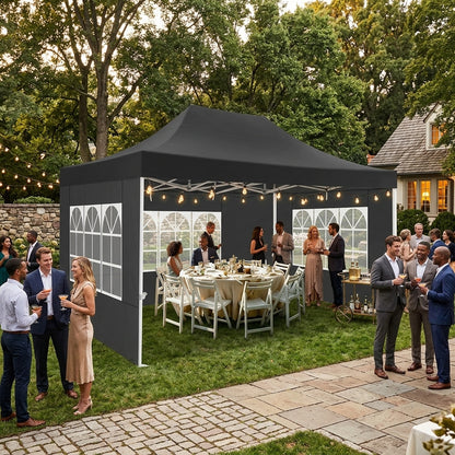 10x15 Pop-Up Canopy with 3 Side Walls