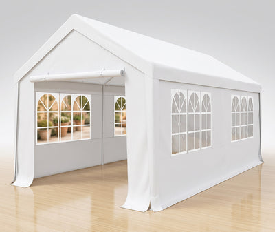 Heavy Duty 10x20 ft Party Tent Canopy – Waterproof Outdoor Gazebo Marquee Shelter with Steel Frame (White)