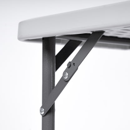 Plastic Square Folding Table - White