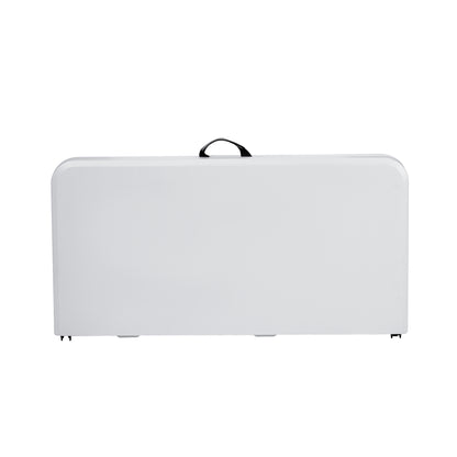 Plastic Square Folding Table - White