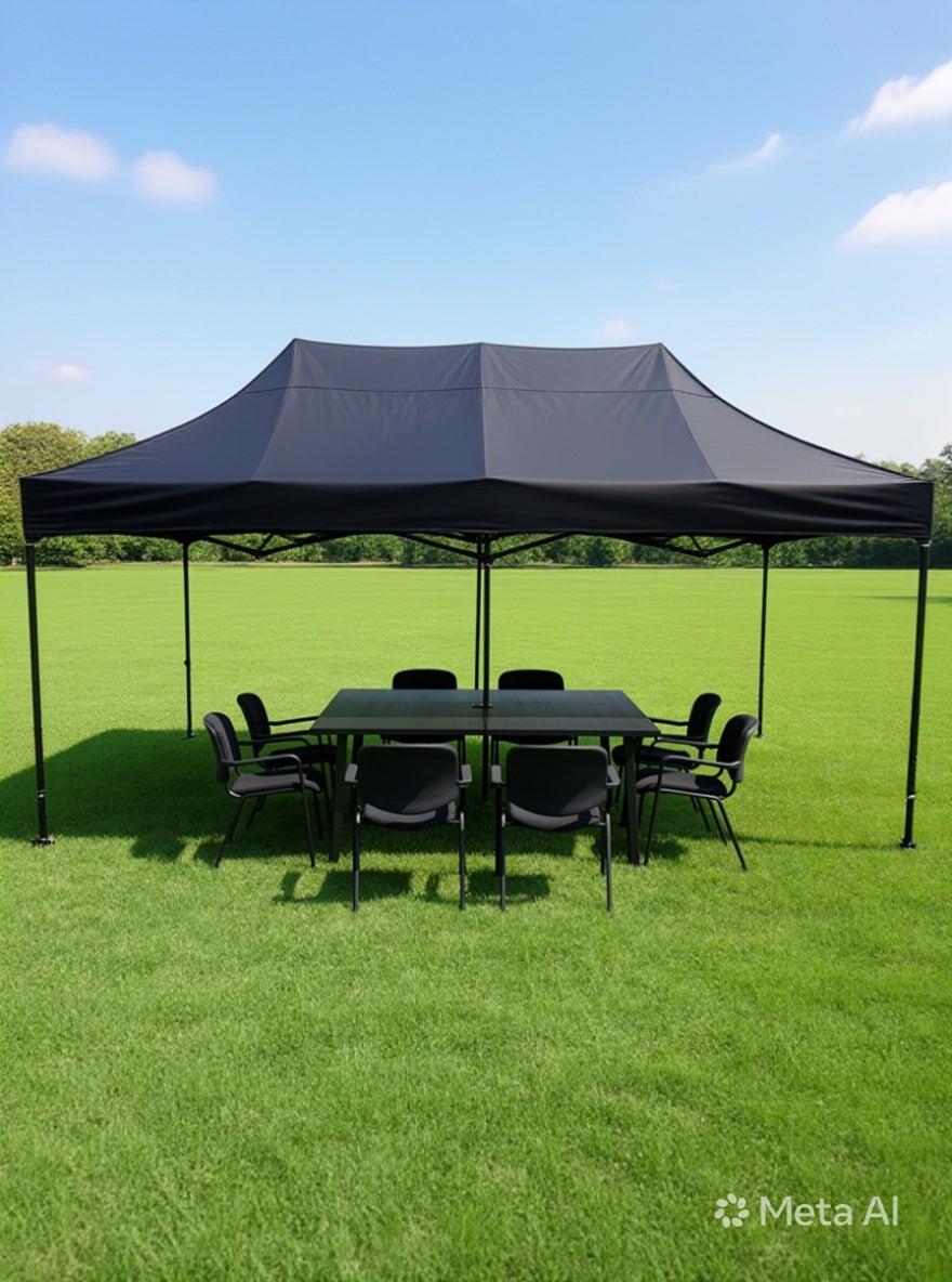 10x20 Black Pop Up on sale