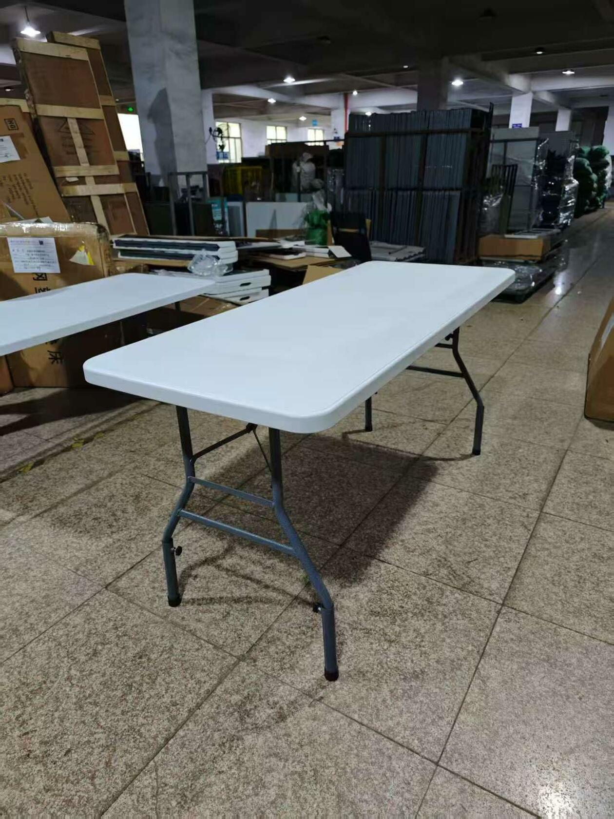 New Home Era 6 Feet Adjustable Height Nesting Folding Table – 24", 29", 36" Countertop Level Foldable Utility Table for Kitchen, Events, Garage, and Workspace - Perfect for Indoor/Outdoor Use
