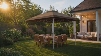 Outdoor Portable 10x10 ft Canopy Tent with Vented Top & Carry Bag