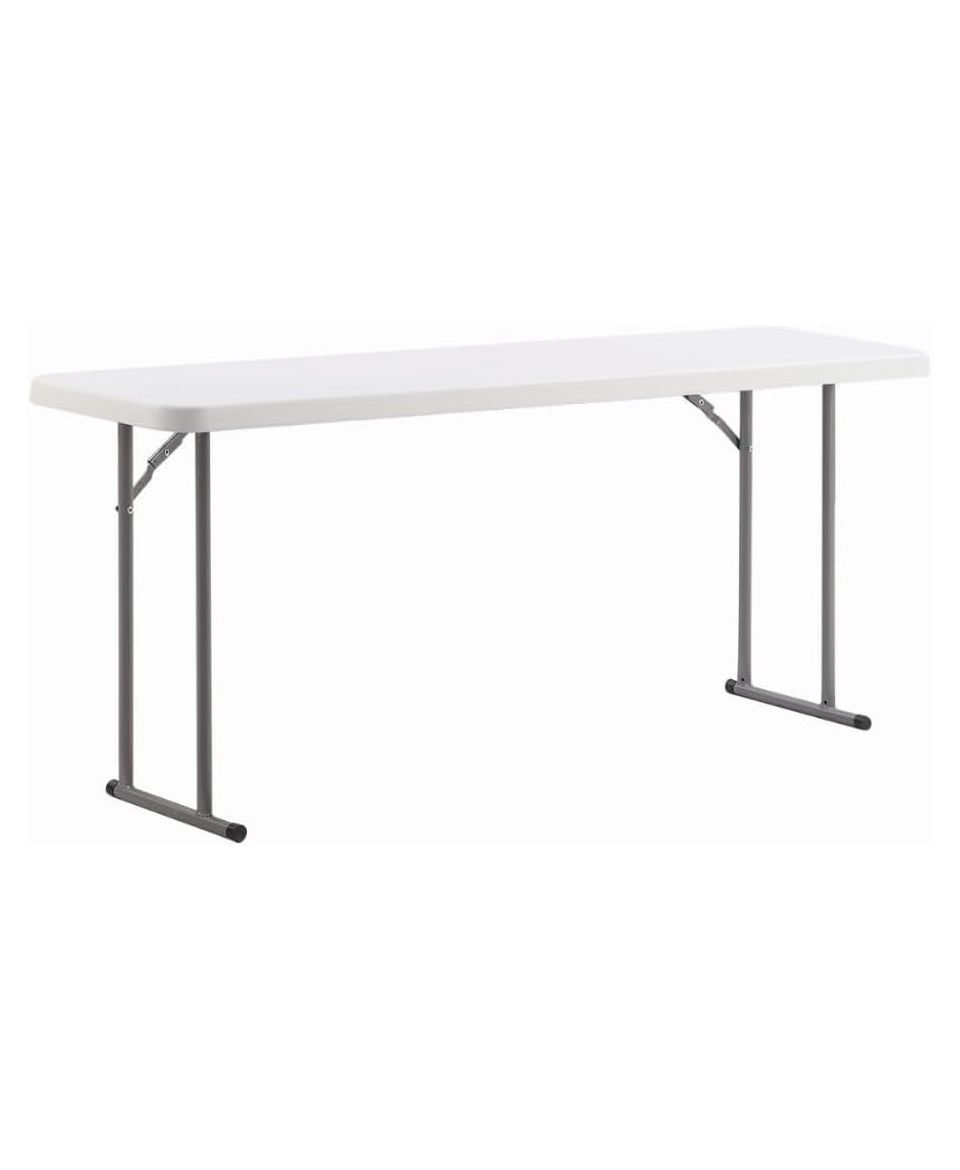 6ft Granite Plastic Folding Serving Table