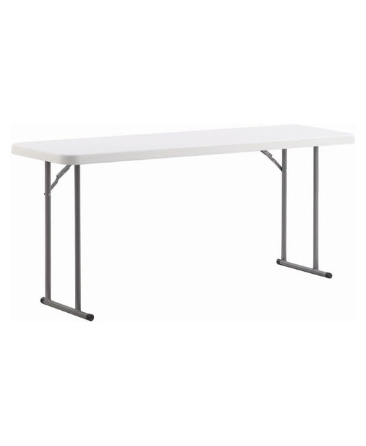 6ft Granite Plastic Folding Serving Table