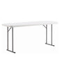 6ft Granite Plastic Folding Serving Table